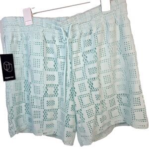 Original Use Mint Green Crochet Shorts Women's Size L New